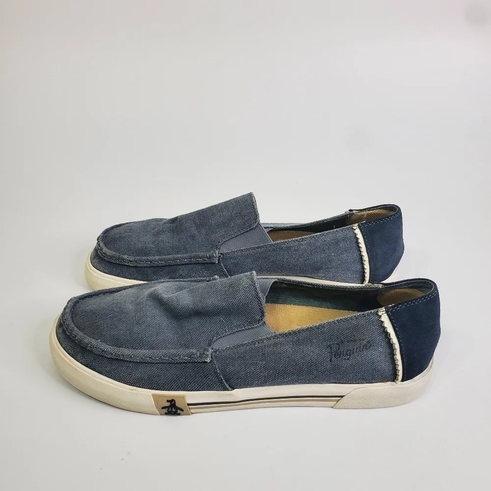 Original Penguin Neo Slip-On Men's Size 11 Canvas Shoes Blue